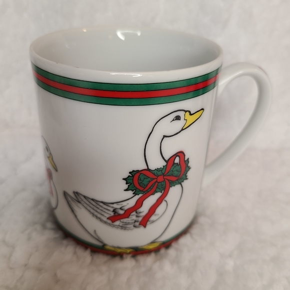 Christmas Geese Mug Vintage - Picture 3 of 6